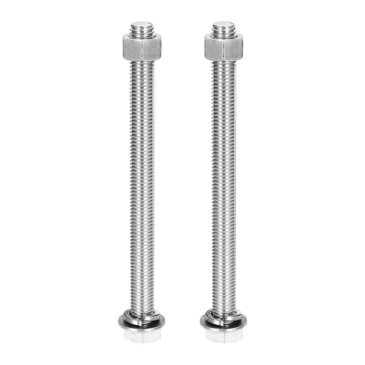 M12 x 140mm 304 Stainless Steel Bolts and Nuts Assortment Kit 2 Sets