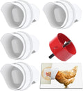 DIY Chicken Feeder No Waste Automatic Poultry Feed Kit for Buckets, 4 Ports