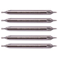 5Pcs #1 60 Degree Solid Carbide Center Drills - 3/64" Pilot - 1/8" Shank