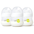 Baby 4 oz Anti Colic Baby Bottles for Breastfed Babies - Slow Flow Nipples, Wide Neck Bottle, BPA Free - Newborn 0-3