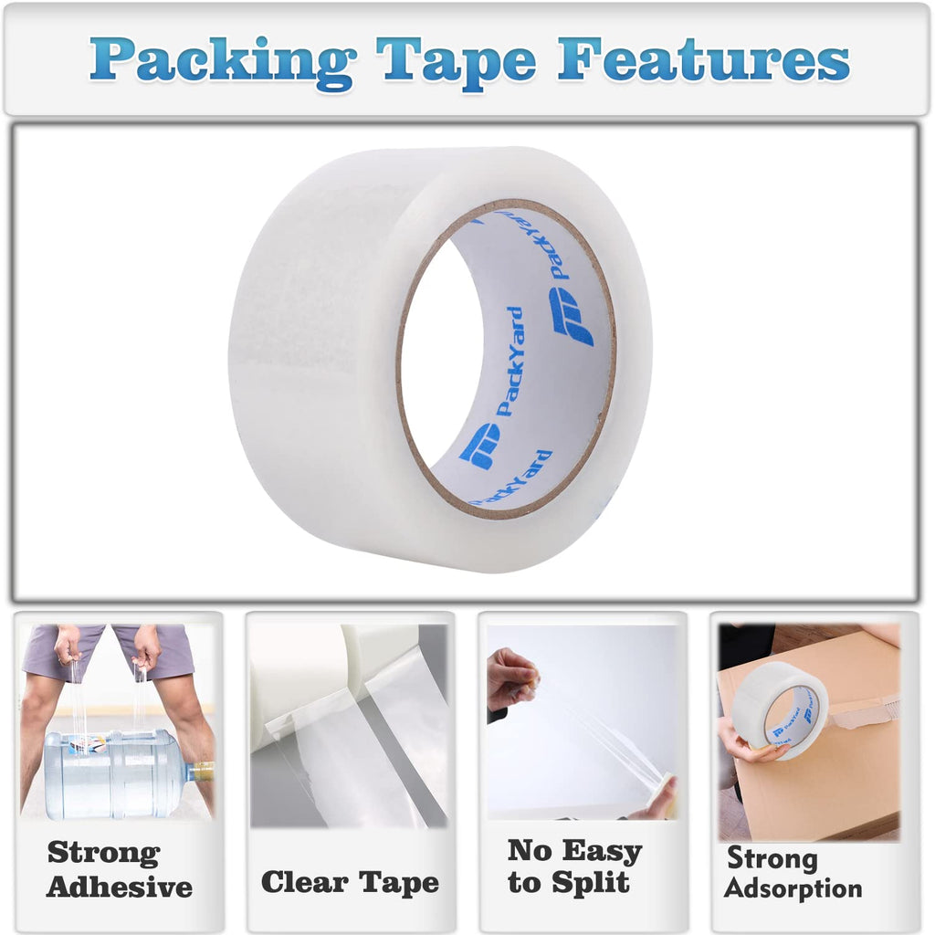 Heavy Duty Packing Tape, 1.88" x65 Yds, 36 Rolls,2.7 Mils