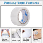 Heavy Duty Packing Tape, 1.88" x65 Yds, 36 Rolls,2.7 Mils