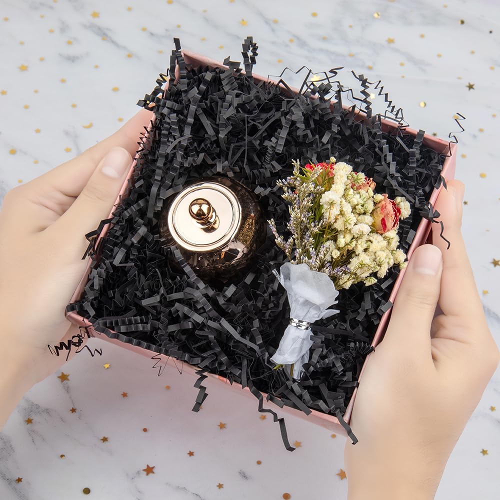 Crinkle Cut Paper Shred Filler Gift Cushion Streamer Black
