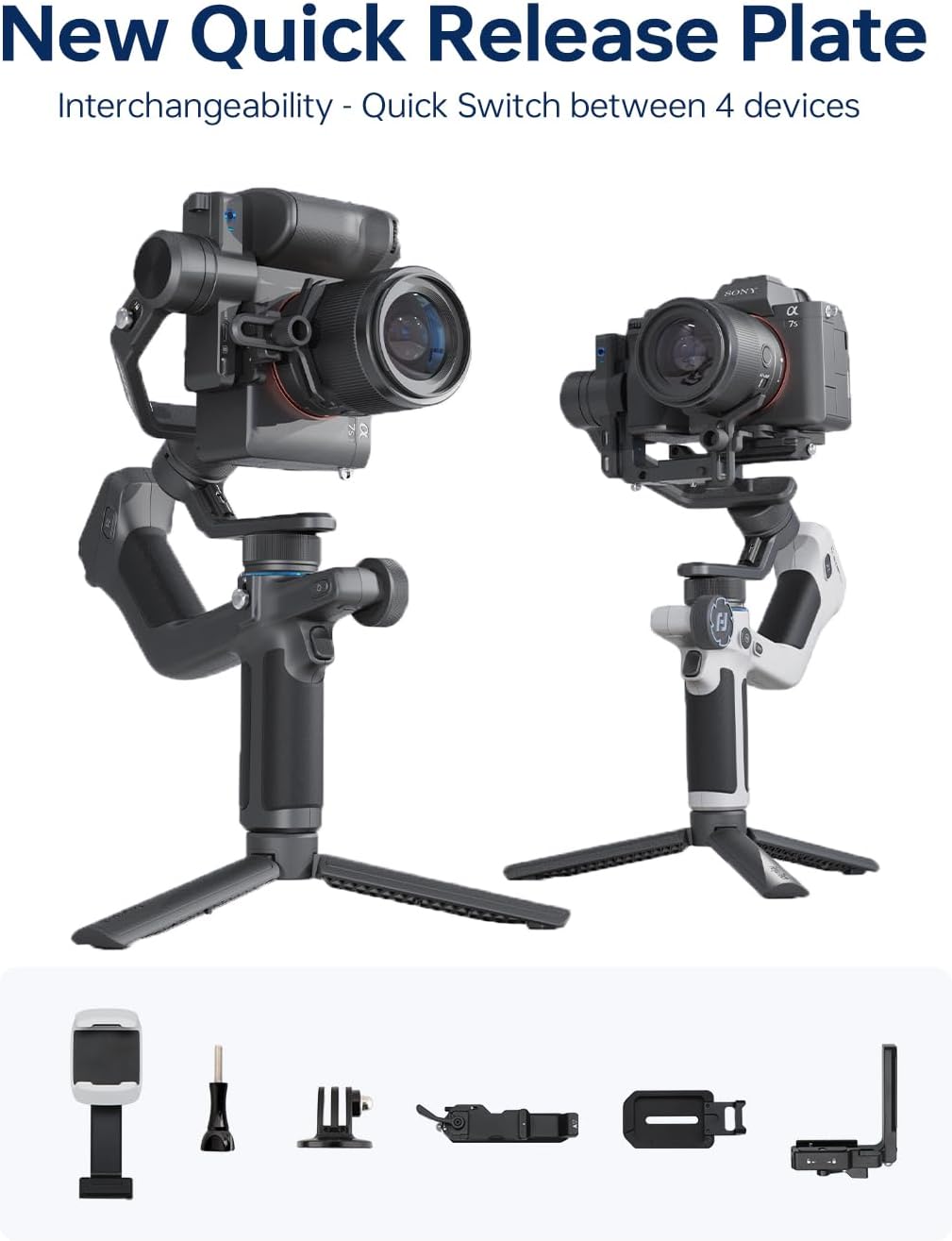SCORP Mini 2 Combo Camera Gimbal with Built-in AI Tracking | All-in-one 3-axis gimbal with gesture control
