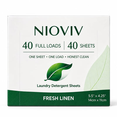 Laundry Detergent Sheets - 40 Full Loads - Travel Laundry Sheets, No Mess No Measuring - Plant-Based, Plastic-Free