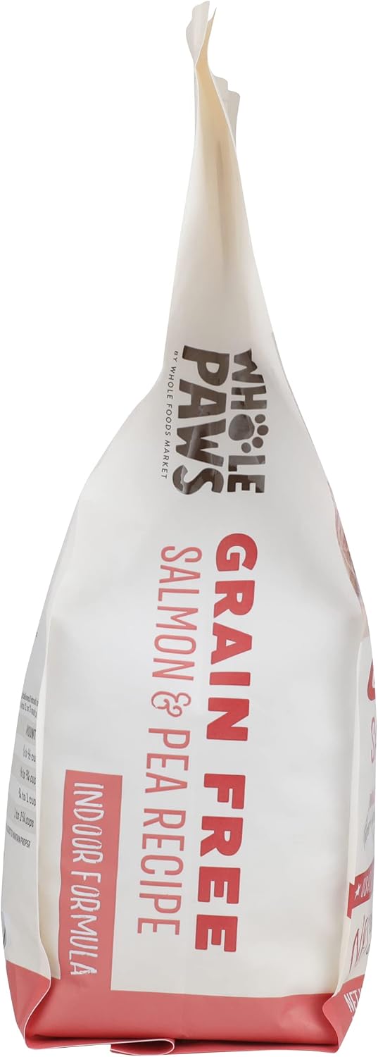 Grain-Free Dry Cat Food, Salmon & Pea Recipe, Enhanced with Fiber & Prebiotics, Indoor Formula, 3.5 lb