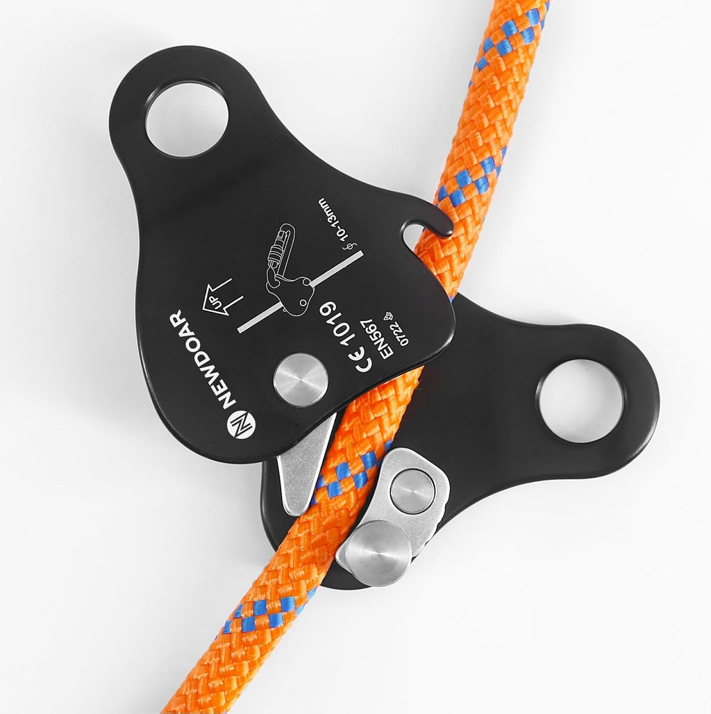 Rope Grab Ascender Riser Adjuster Fits Rope for Rocking Climbing Protection Rescue