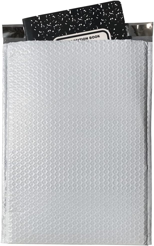 25 ct #5 Large Poly Bubble Mailers 10.5x15 Inch Bubble Lined Cushioned Poly Mailer. Tear-proof, Water-resistant and