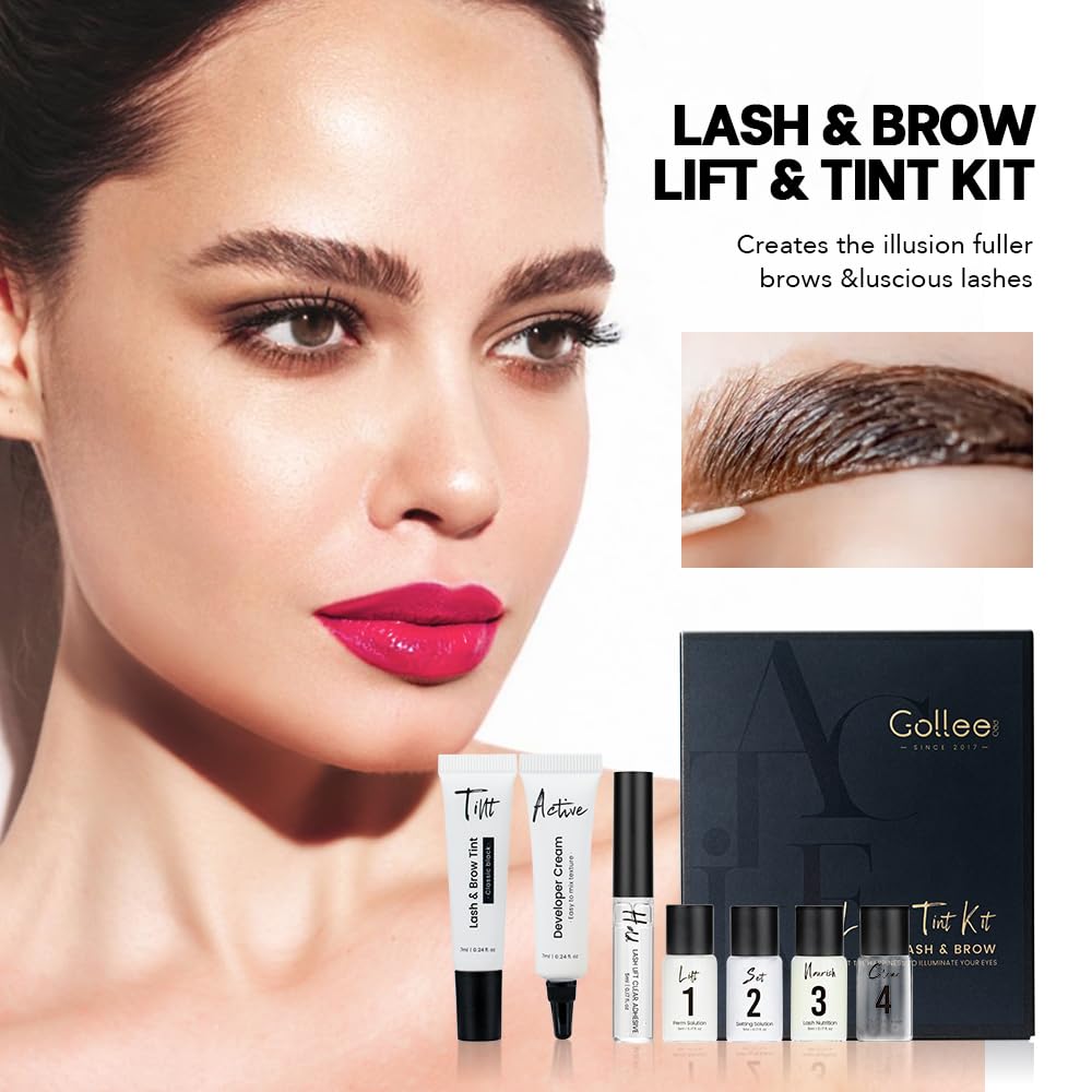 Lash Lift and Black Color Kit Brow Lamination Kit Black Eyelash & Eyebrow Set Eyelash Perm Kit With Detail