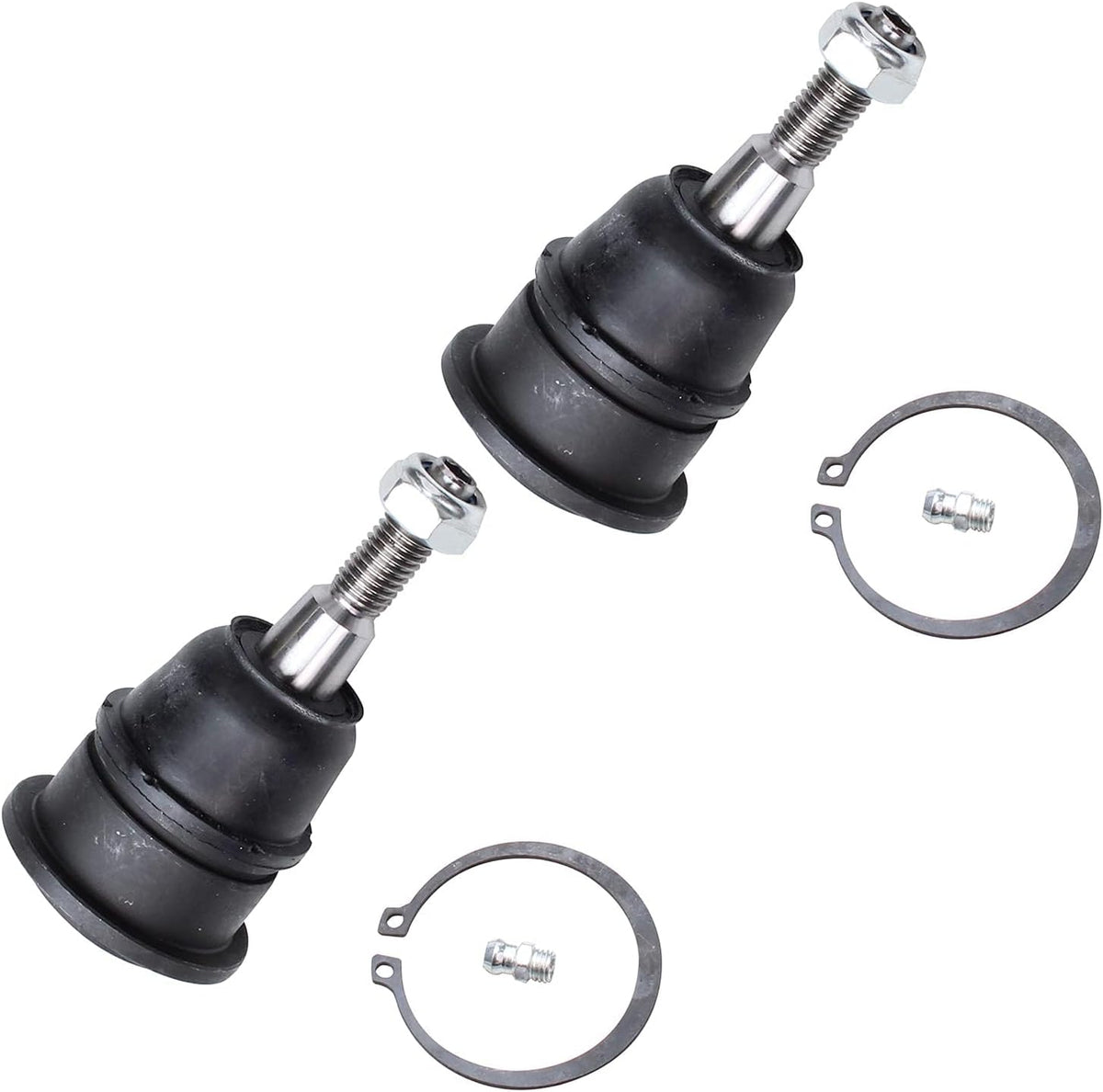 Detroit Axle - 4pc Front Upper Lower Ball Joints for 01-10 Silverado 2500HD