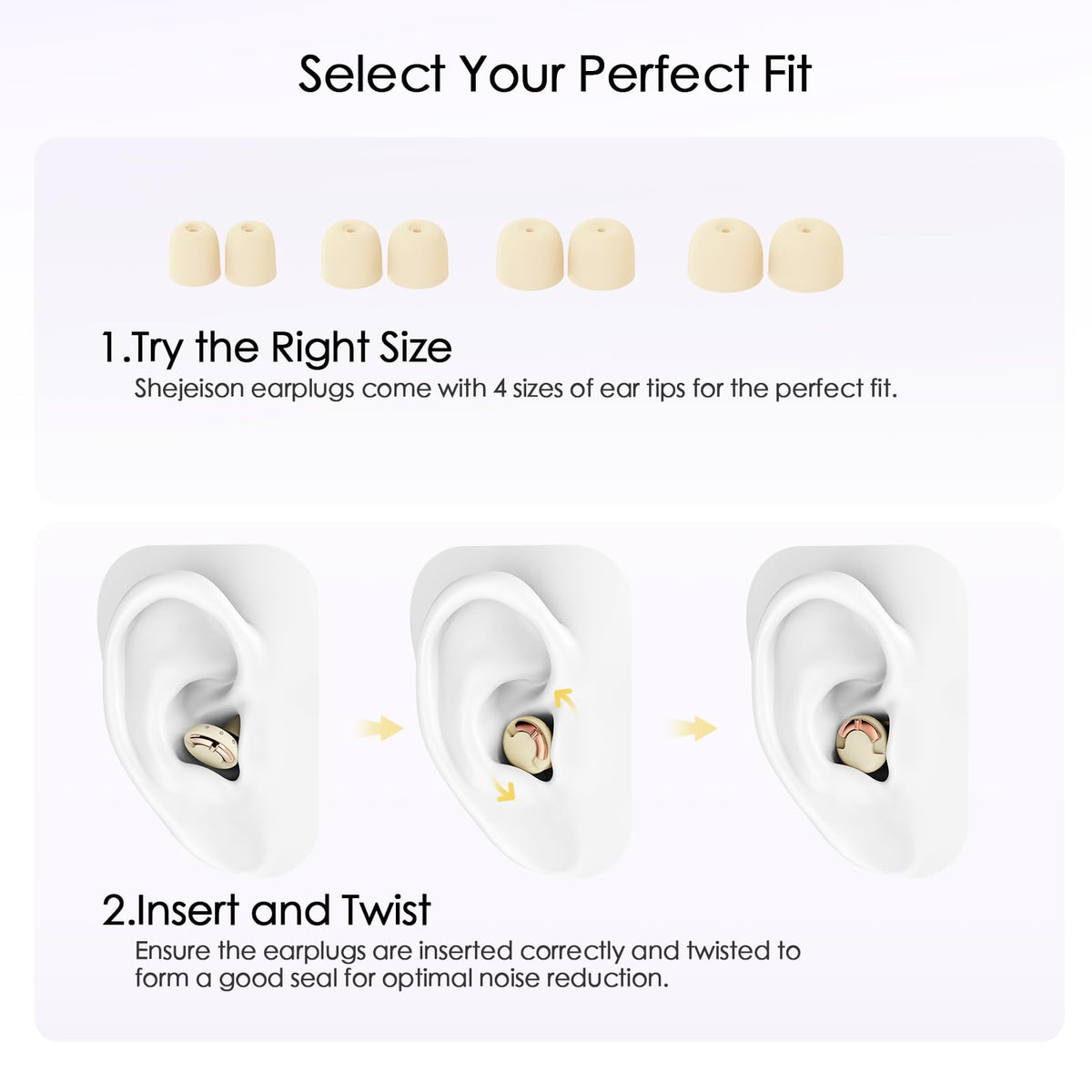 Adjustable High Fidelity Concert Ear Plugs, Hearing Protection