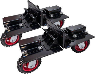 Chicken Tractor Wheels Kit with Lift System, Outdoor Heavy Duty Foldable Swivel Casters Wheels Set of 4, 700 lb Load