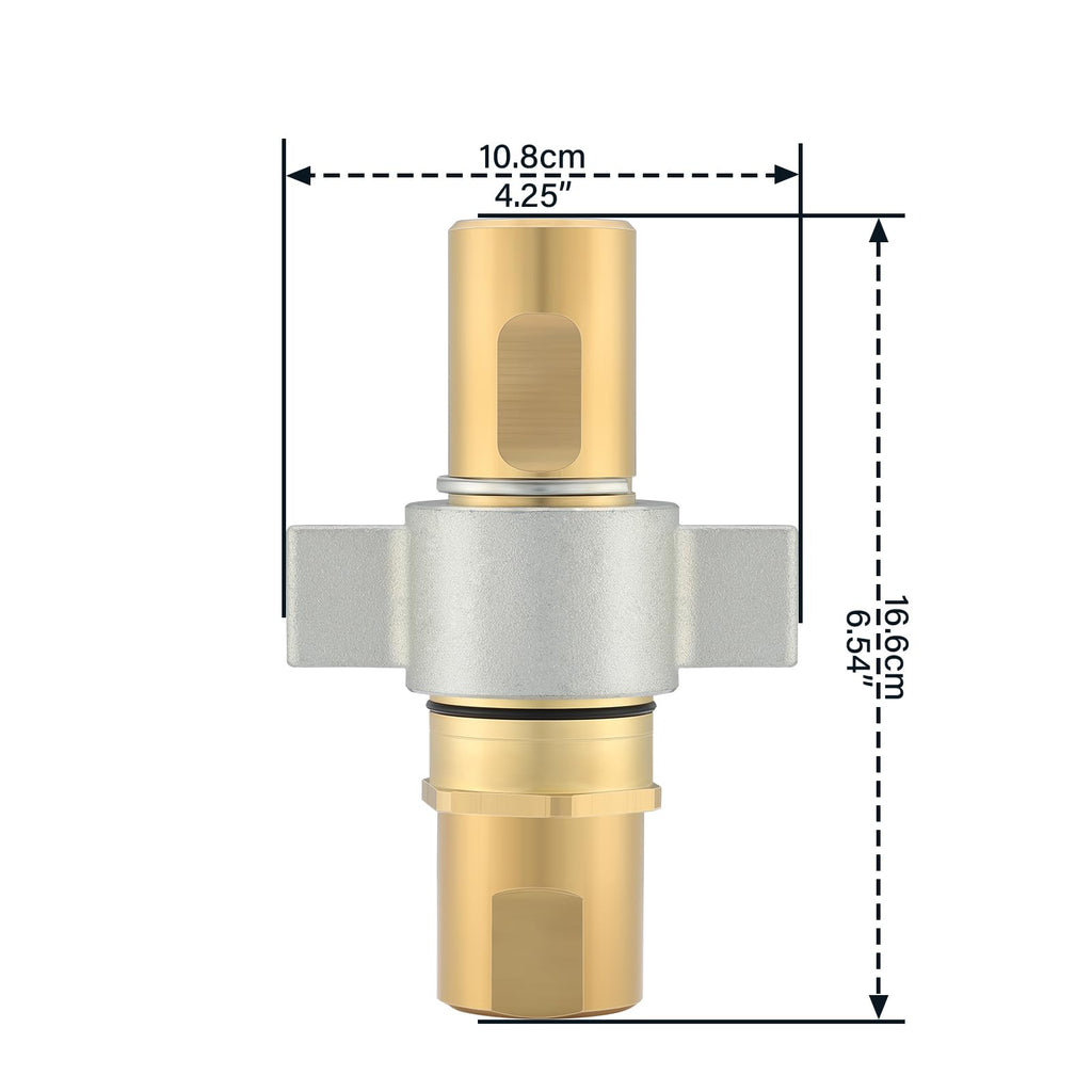 MEASUREMAN 1” NPT Wet-Line Wing Nut Hydraulic Quick Disconnect Coupler/Coupling Set