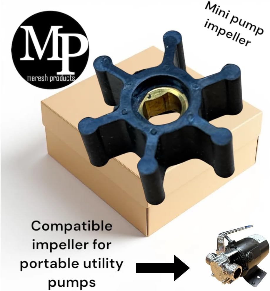 MP Maresh Products Utility Pump Replacement Impeller or Impeller Cover part for Water Transfer pump MP Mini (2 Impellers)