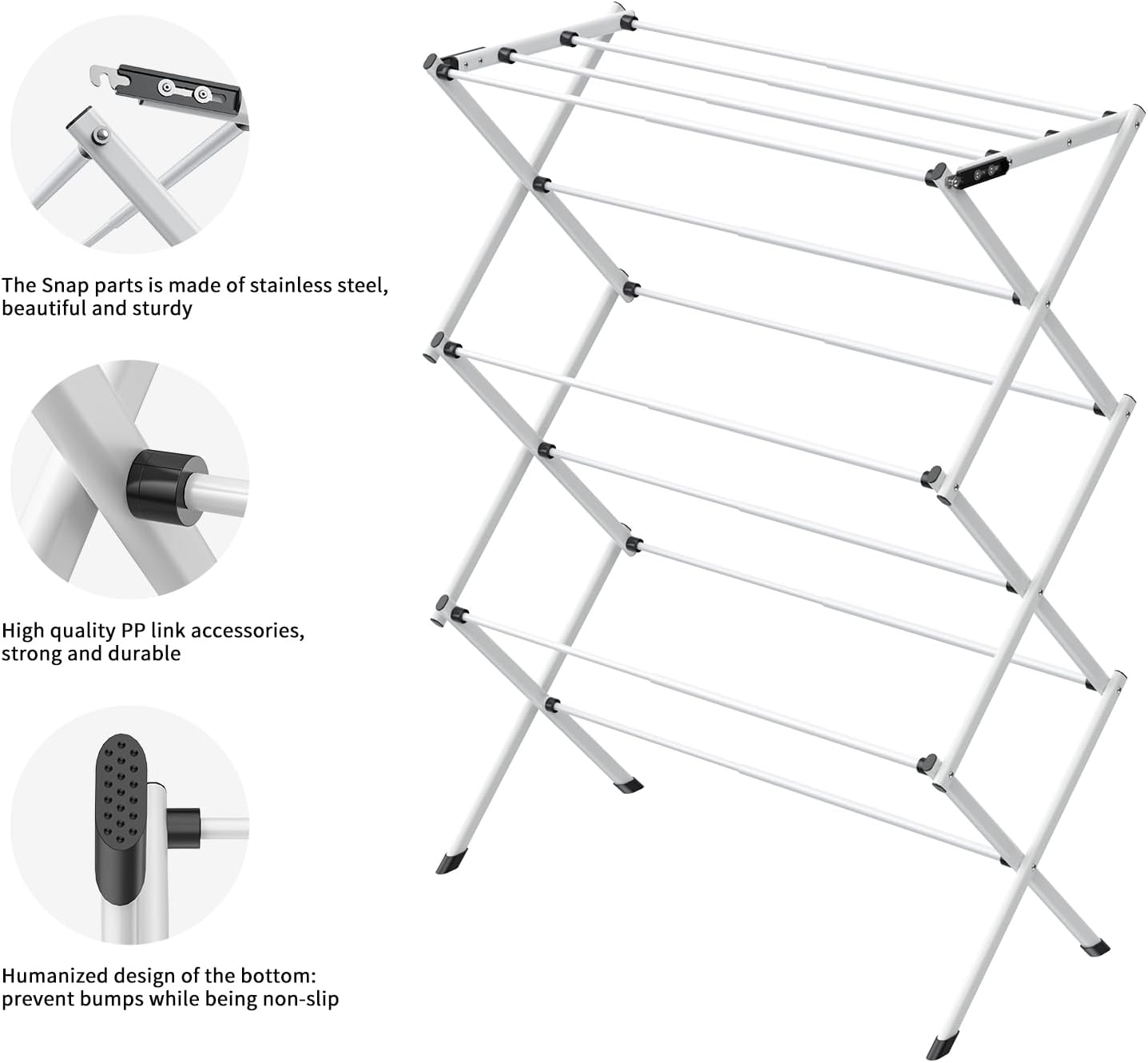 Foldable Drying Rack Clothing,Clothes Drying Rack Folding Indoor and Outdoor Rack,Laundry Drying Rack