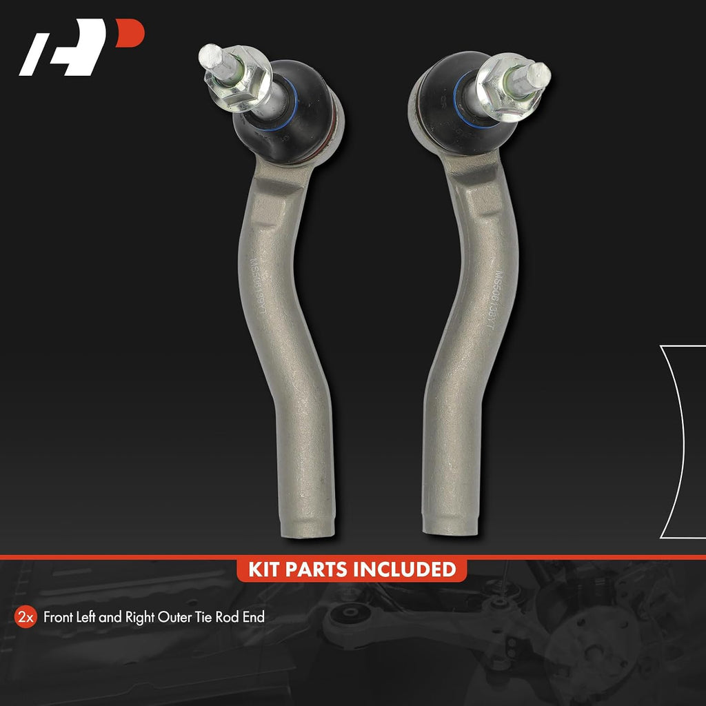 A-Premium Front Outer Tie Rod End, Compatible with Chevy, GMC, Cadillac