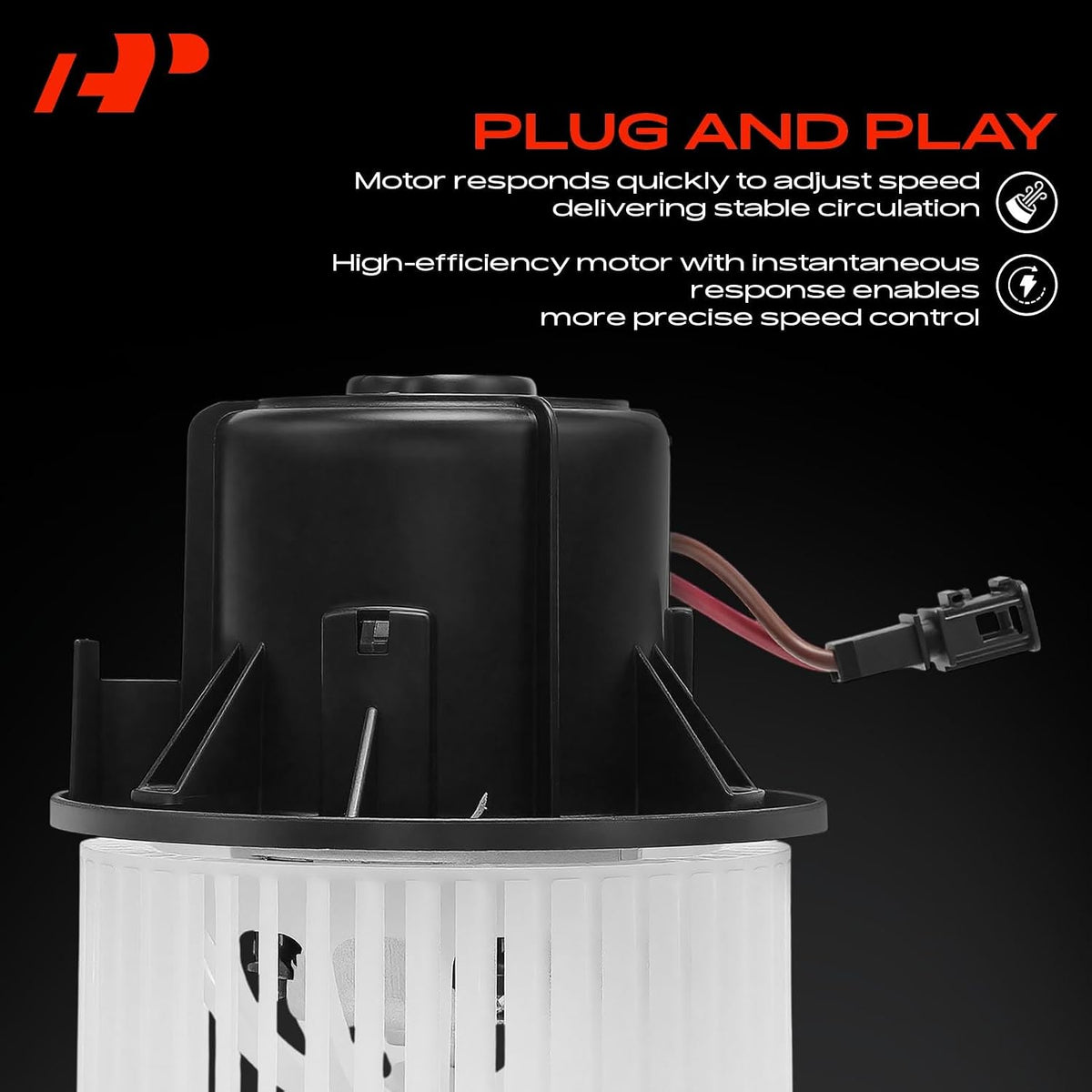 A-Premium Front HVAC Heater Blower Motor with Fan Cage
