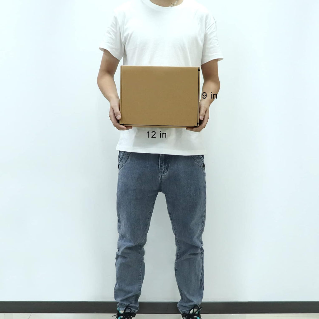 12x9x4 Inches Shipping Boxes Pack of 20, Small Corrugated Cardboard Box for Mailing Packing Literature Mailer