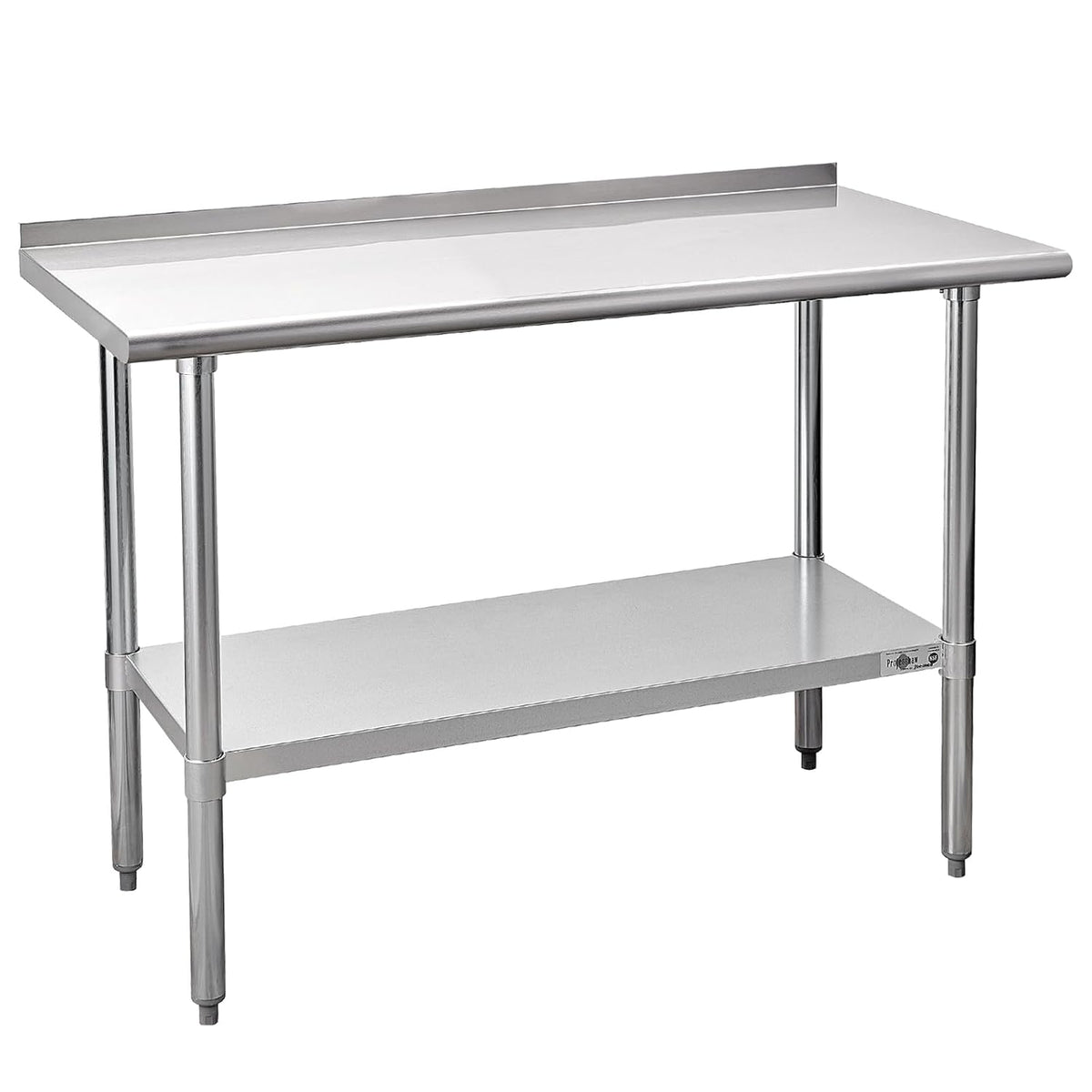 Stainless Steel Prep Table 24''x48'' Workbench with Backsplash