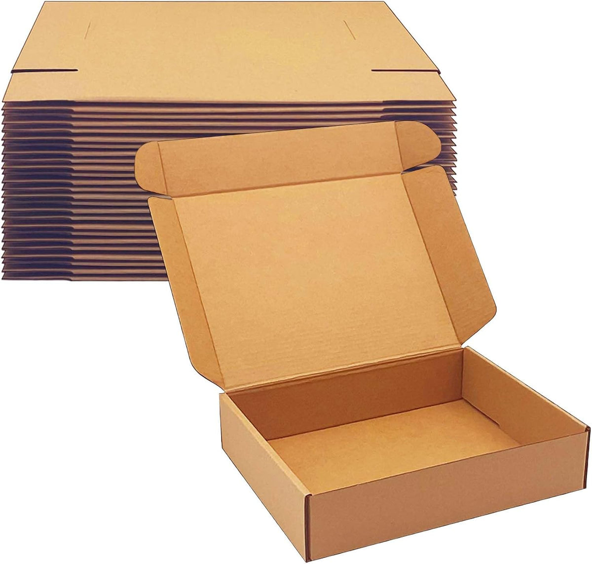 Shipping Boxes 9x7x2 inch 25 Pack,Brown Corrugated Mailers for E-Commerce
