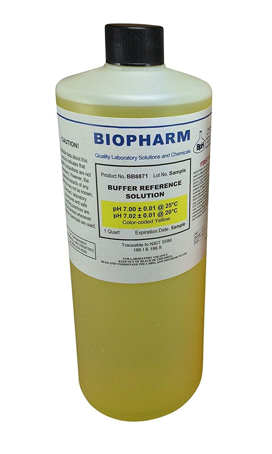 pH 7.00 Buffer Solution, 1 Quart (950 mL). NIST Traceable.