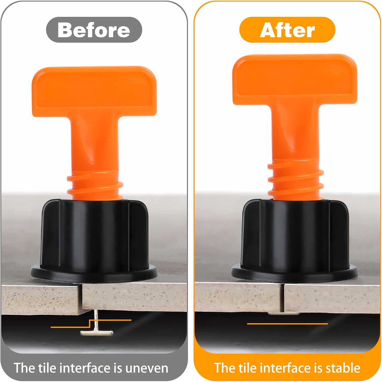 Tile Leveling System Kit with 250Pcs Tile Leveler 1.5mm