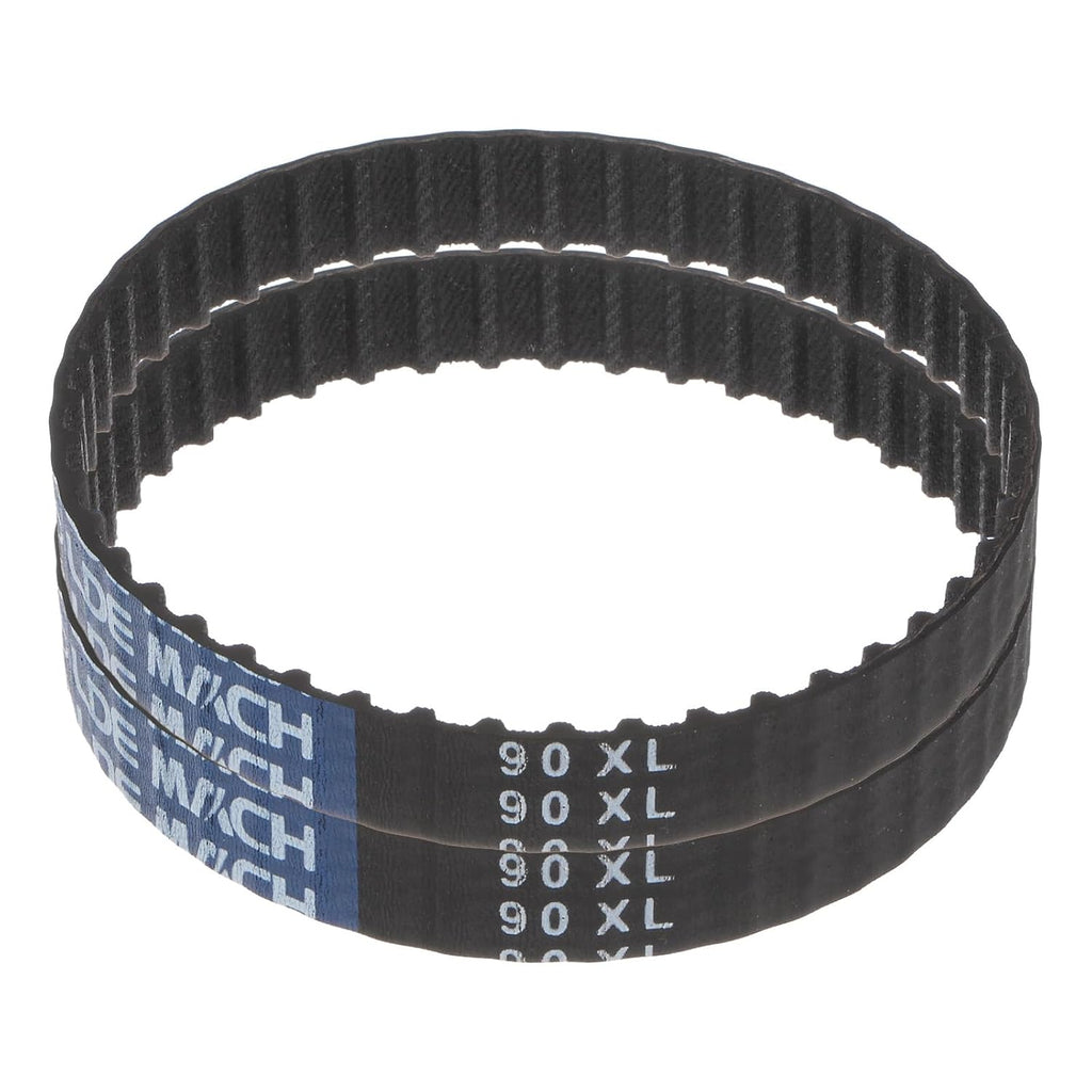 uxcell 2pcs 90XL 037 Timing Belt 45 Teeth Rubber Geared Cogged Belt