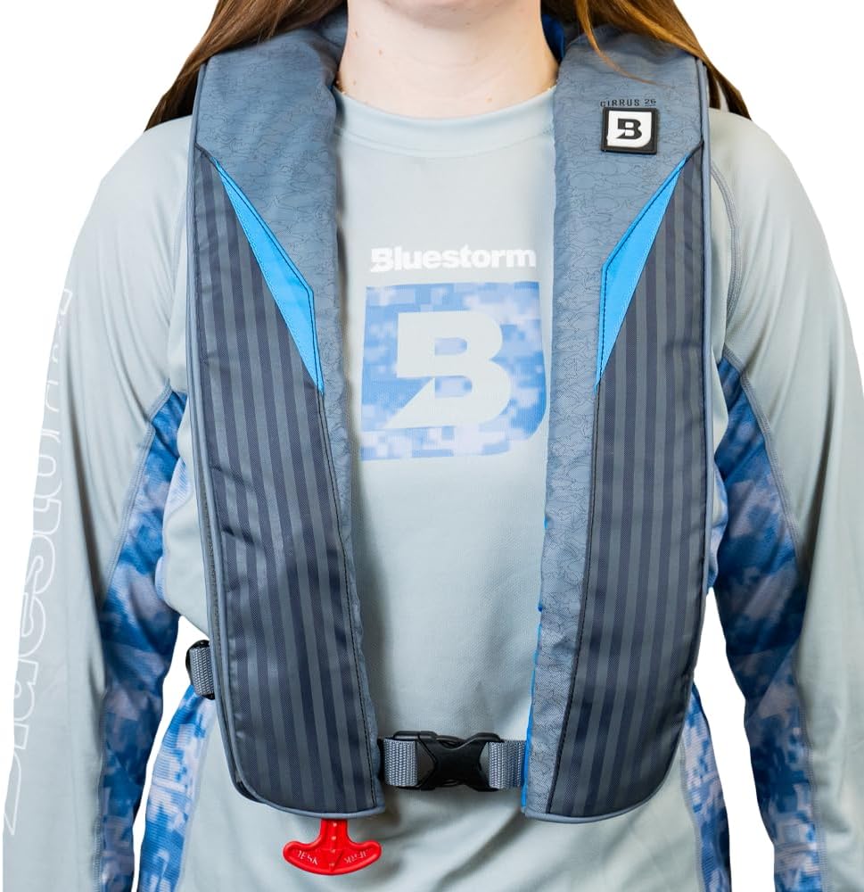 Cirrus26 Inflatable PFD Life Jackets for Adults | US Coast Guard Approved Automatic Life Vest w/Manual Override