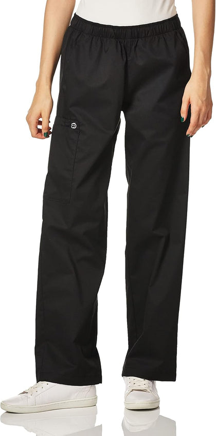 WonderWORK Scrubs for Women, Pull-On Cargo Scrub Pants