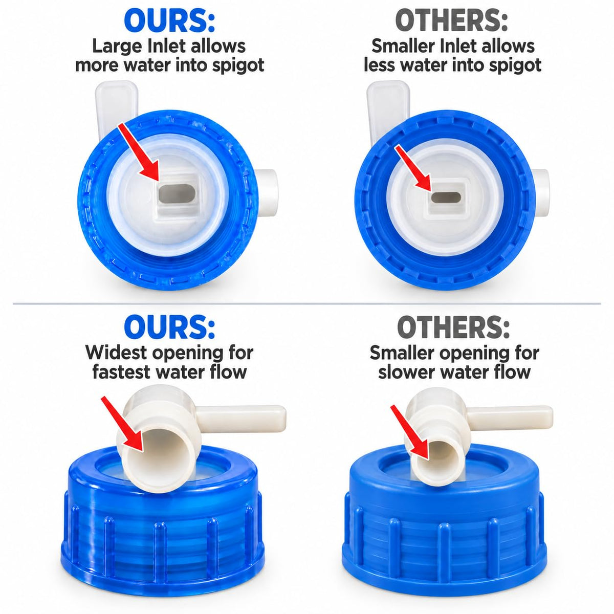 Collapsible Water Container with Spigot (5.3 Gal (2-Pack))