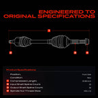 A-Premium CV Axle Shaft Assembly Compatible with Volvo