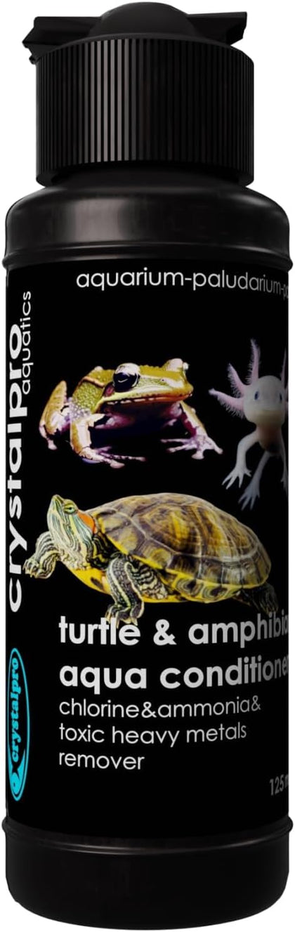 Turtle & Amphibian Water Conditioner 4.22 Oz - Treats 660 Gallons, Neutralizes Chlorine and Ammonia - Makes Tap Water