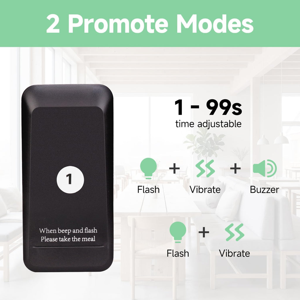 TD157 Restaurant Pager System, Pagers for Restaurants,16 Buzzers