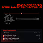 A-Premium Rear Right Passenger Side Axle Shaft Assembly
