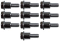 Plastic Adapter 1/4" Shoulder Bolts for Drapery Batons - 10 Pack