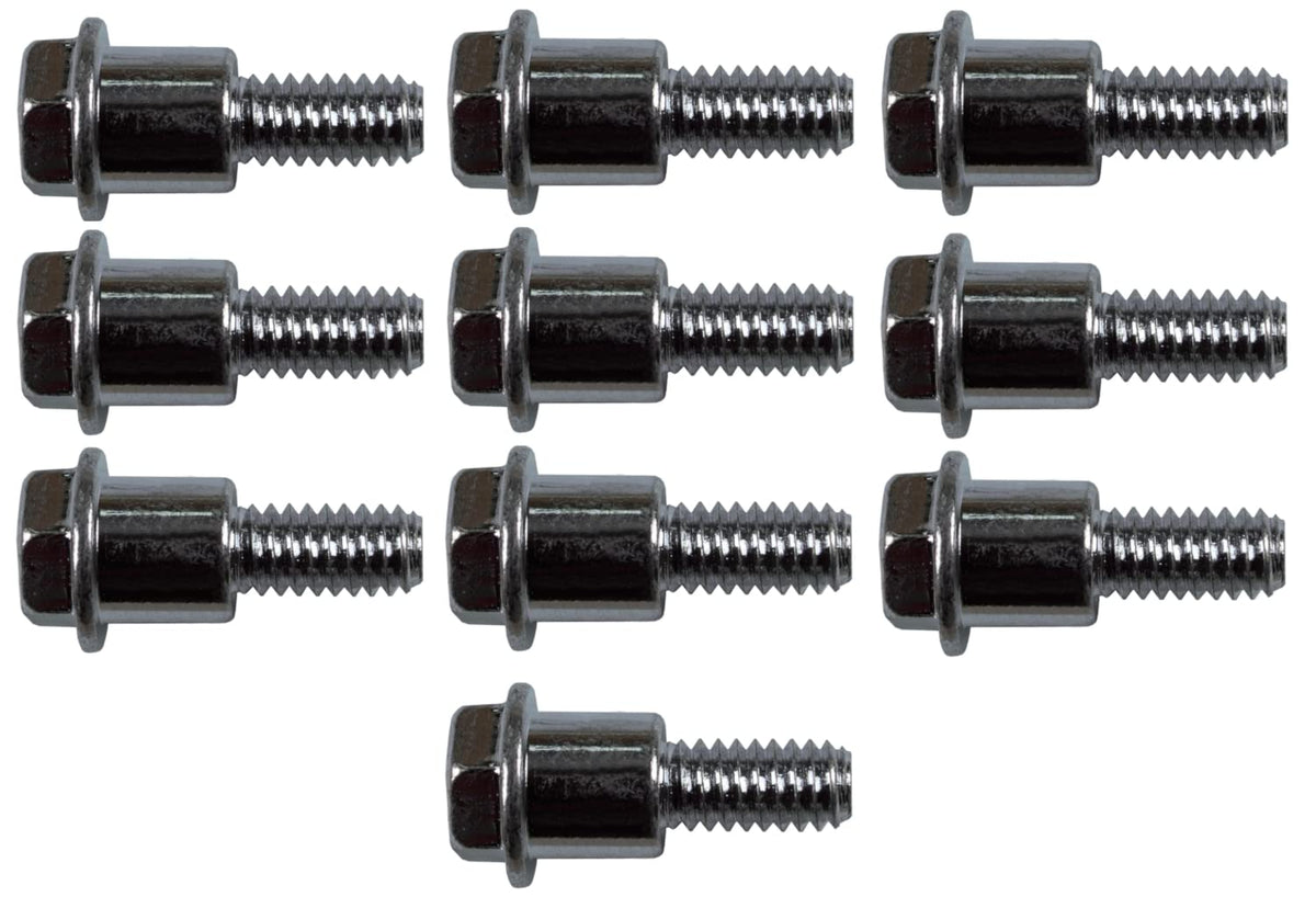 Plastic Adapter 1/4" Shoulder Bolts for Drapery Batons - 10 Pack