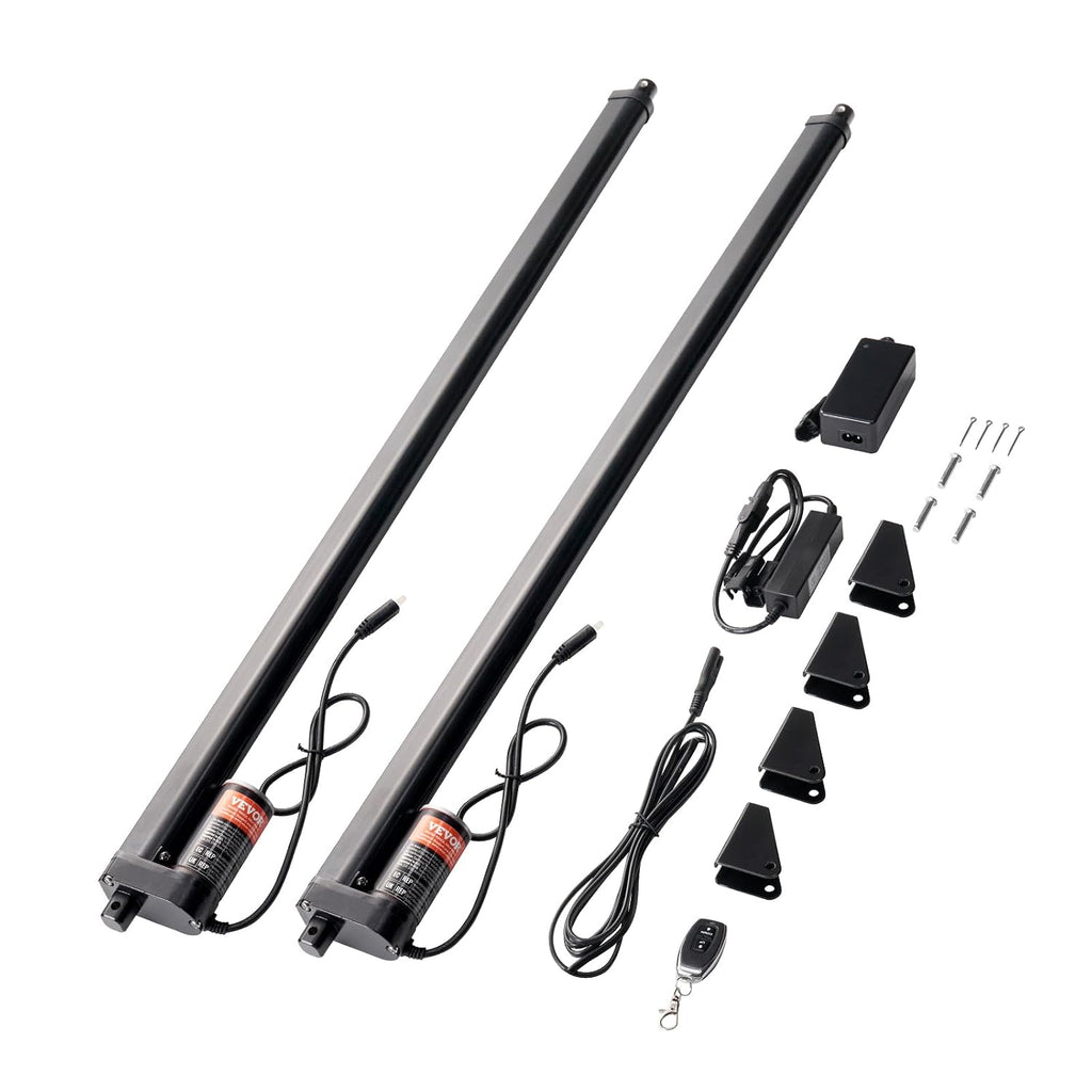 VEVOR 2PCS Linear Actuator Kit, 30 Inch High Speed 0.35"/s Linear Motion Actuator 110V, 220lbs/1000N Linear Actuator for TV/Table/Sofa Lifting, IP54 Protection - Wireless Remote Control Included