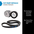 TRQ Serpentine Drive Belt Component Kit
