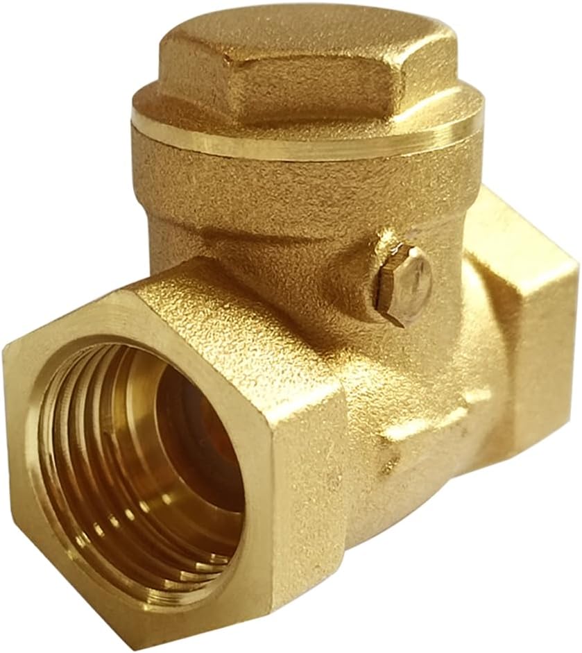Uenede Brass 1/2 Inch Horizontal Swing Check Valve, 1PCS
