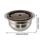 Reusable Coffee Capsule Shell 304 Stainless Steel with Silicone Lid for