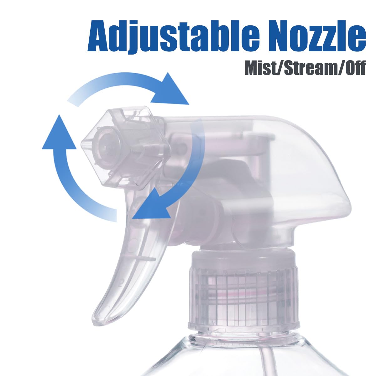 Spray Bottles - 16.9oz/2Pack - Premium Adjustable Spray Bottles for Cleaning - No Leak And Clog Mister Spray Bottle