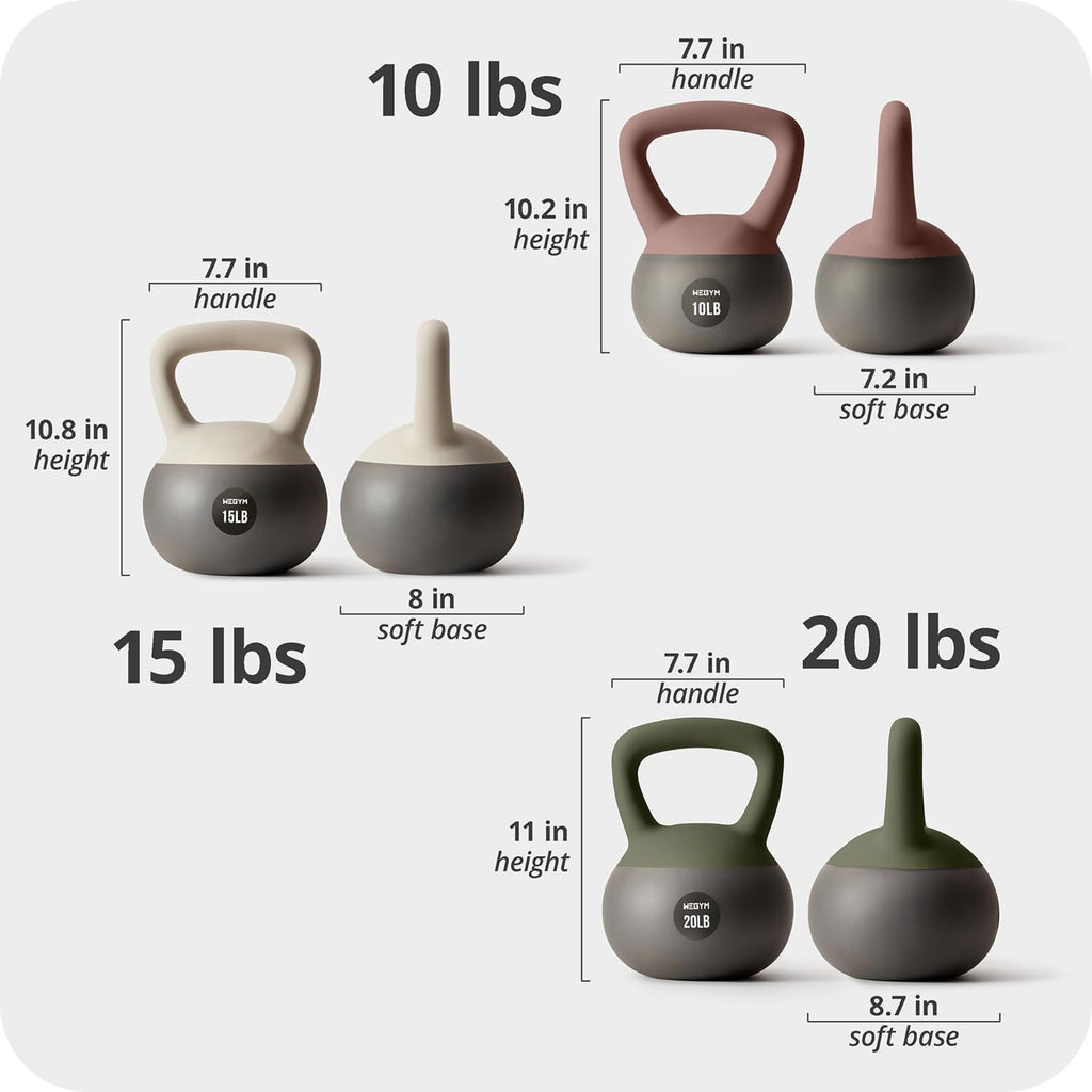 Soft Kettlebells and Kettlebell Sets for Home Strength Training
