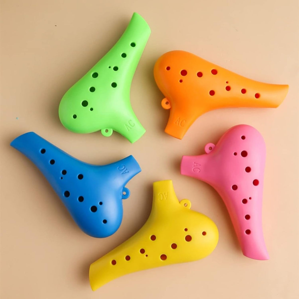 Plastic Ocarina Instrument 12 Hole Ocarina Alto C 12-Hole Easy Instrument (Blue)
