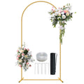 7.2FT Metal Arch Backdrop Stand Gold Wedding Balloon Frame Pergola Arbor