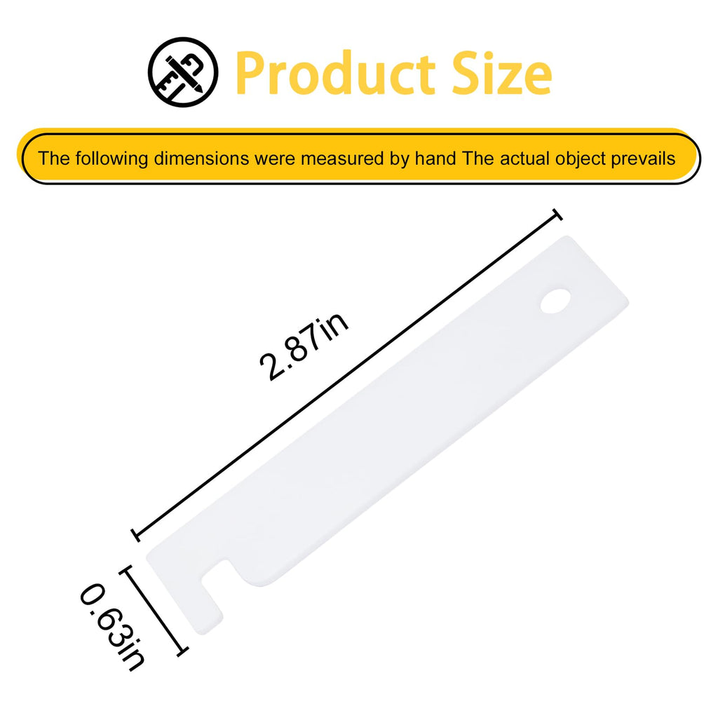 (2 Pack) DE7319 WE03X37319 Dryer Dum Bearing Glides Slides Replacement for GE Dryer