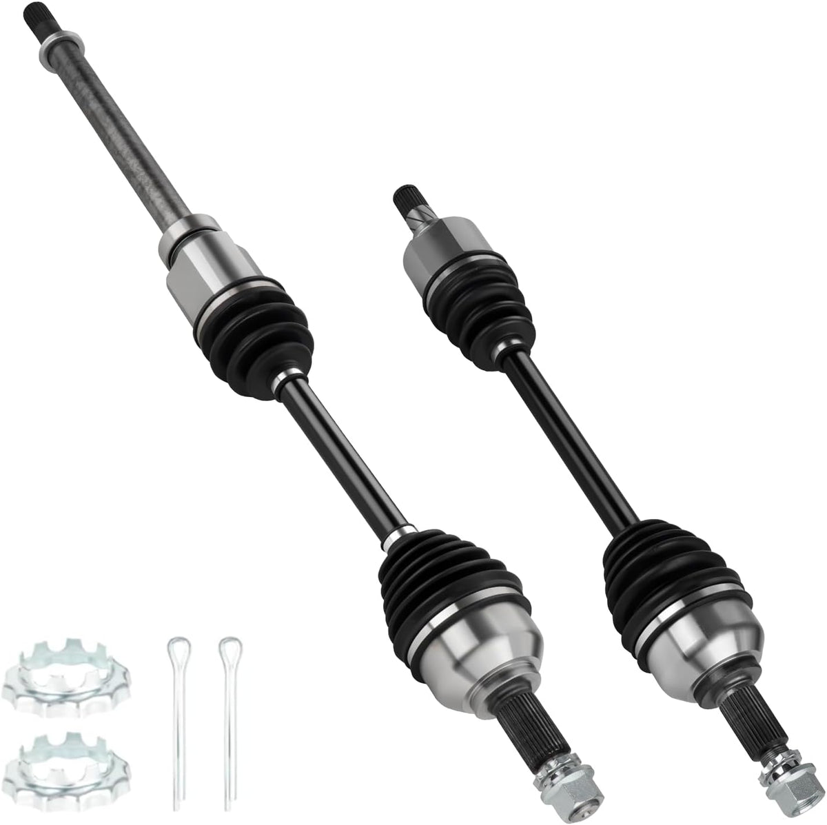 Front Left&Right CV Axle Shaft Assembly Fit for Nissan Altima L4 2.5L 2.5 Sedan(S SL SV SR Base) 2013 2014 2015 2016 2017 2018, (Sedan Only, NOT for Coupe), Replace for 66-6431 66-6417, 2 pcs