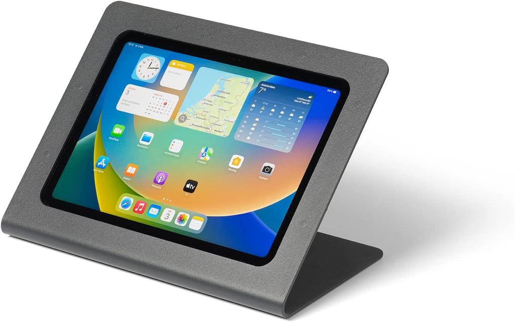 Anti-Theft iPad Kiosk Stand for Desk | Secure Metal Tablet Holder for Business POS & Retail | iPad POS Stand