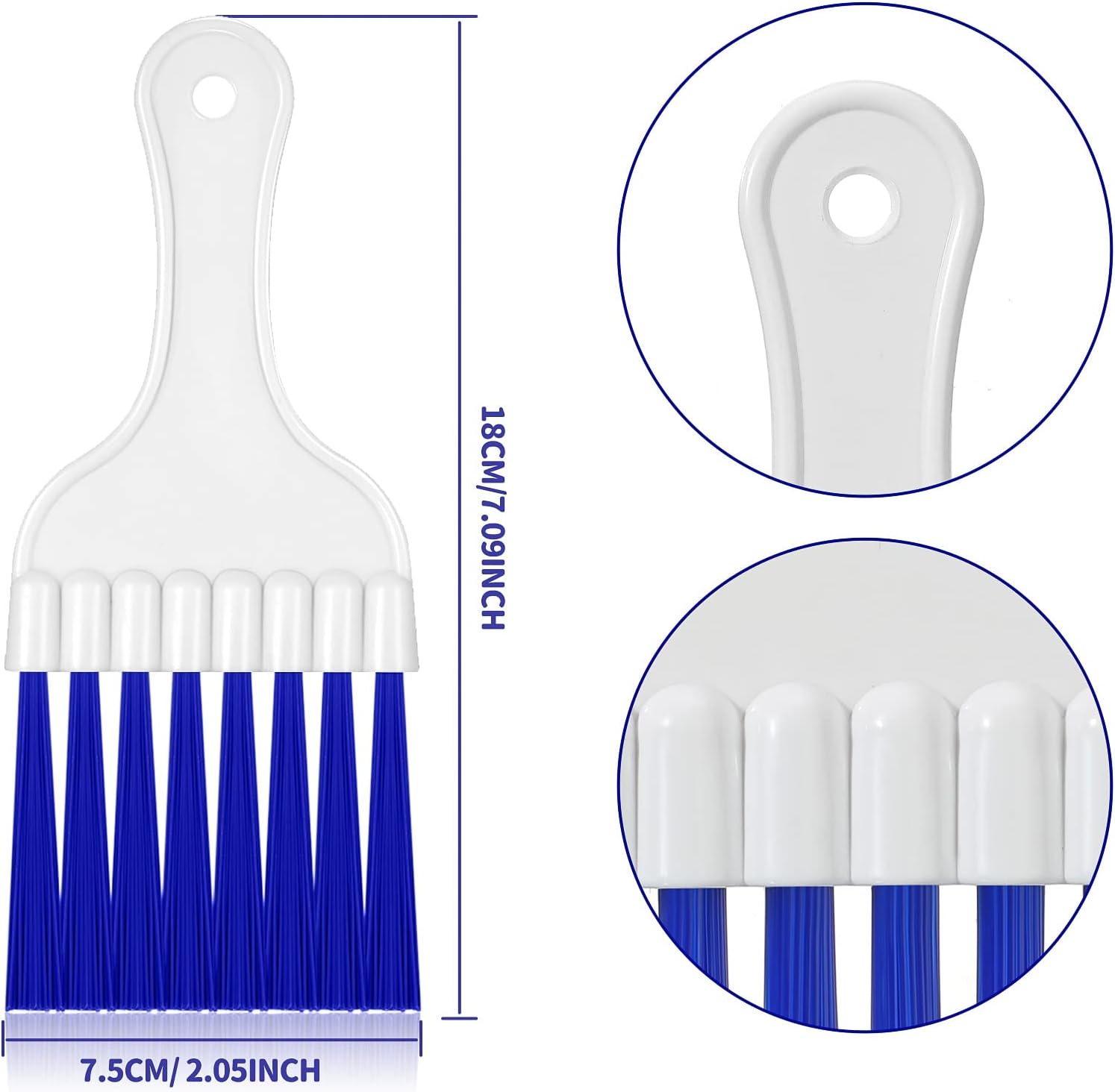 4 Packs Air Conditioner Condenser Cleaning Brush Refrigerator Coil Brush HVAC Coil Cleaner Brush Small Plastic Whisk