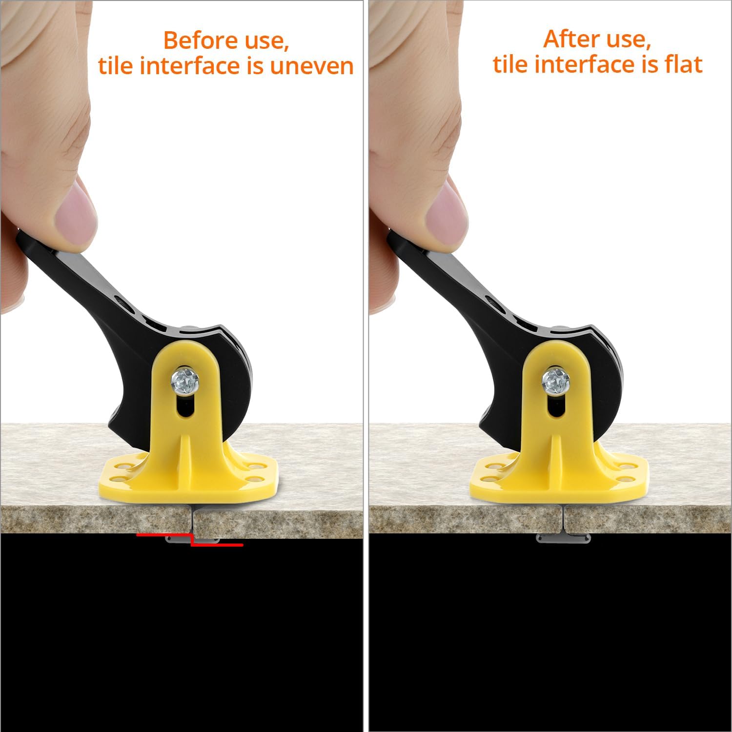 Tile Leveling System Kit, 100 Pcs Reusable Levelers, Floor Leveling Compounds 1/8", Steel Pin Tlie Tools