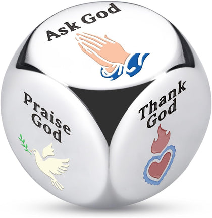 Baptism Gifts for Boys,Christian Dice for Women,Daily Devotional Faith Dice
